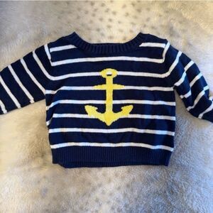 Carter’s Newborn Knit Sweater | Nautical Anchor | Excellent Condition